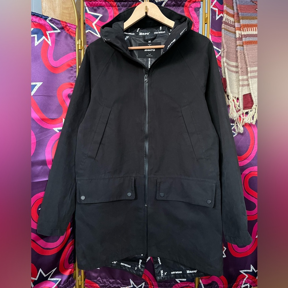 Baro Brockton Jacket Drywear Military Fishtail Black Coat Waterproof Technical - Picture 2 of 16